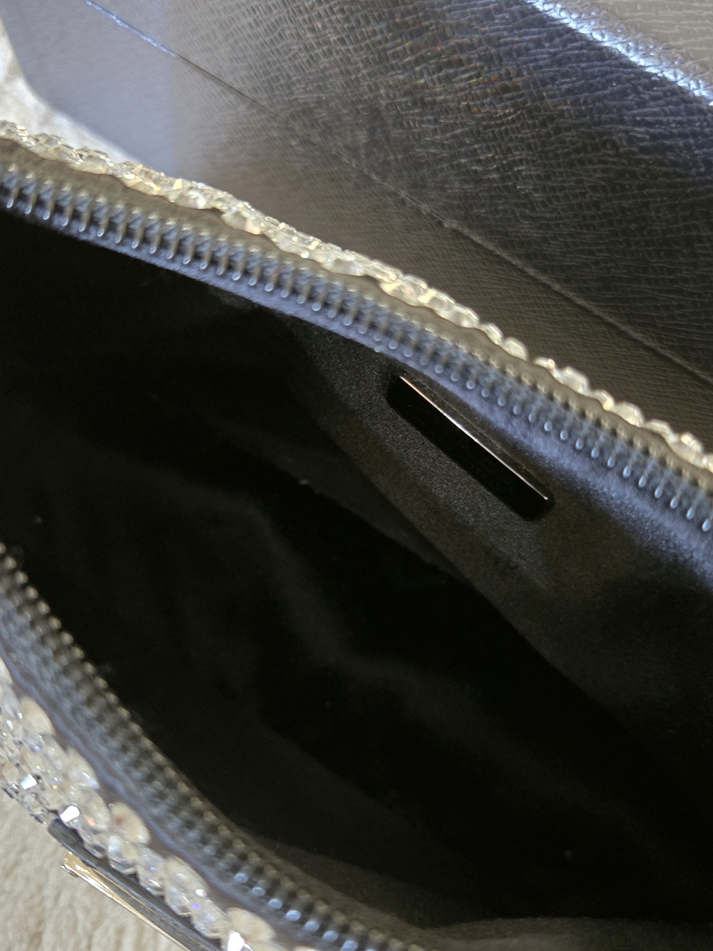 Prada Re Edition 2005 Black Crystal-Embellished Shoulder Bag - Picture 11 of 13